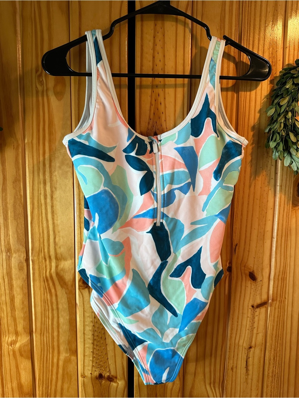 Colorful Abstract Print One-Piece Swimsuit